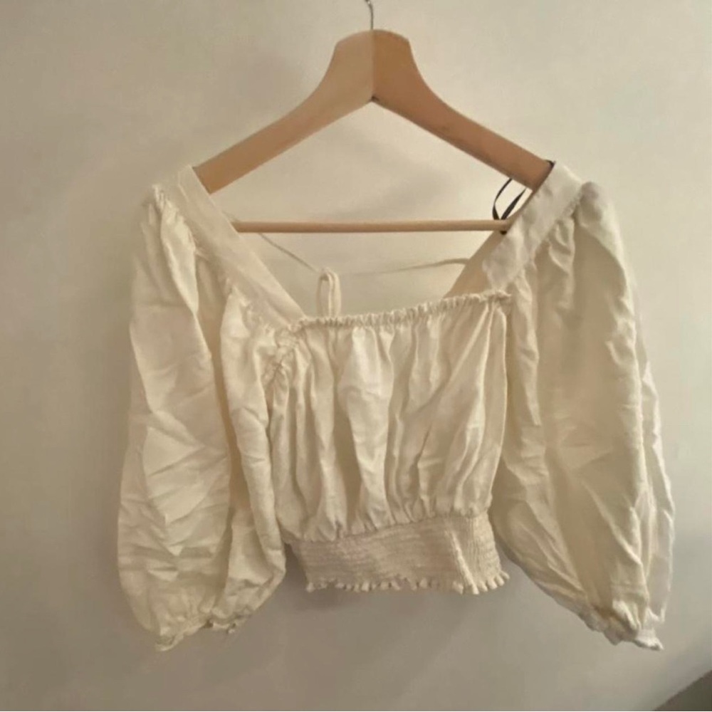 White Longe Sleeve Blouse